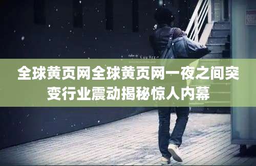 全球黄页网全球黄页网一夜之间突变行业震动揭秘惊人内幕