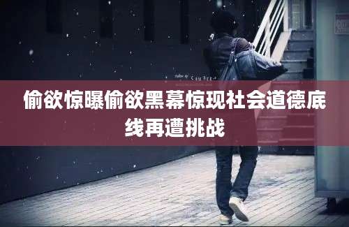 偷欲惊曝偷欲黑幕惊现社会道德底线再遭挑战